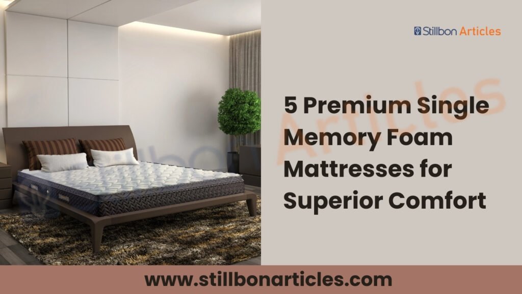 5 Premium Single Memory Foam Mattresses