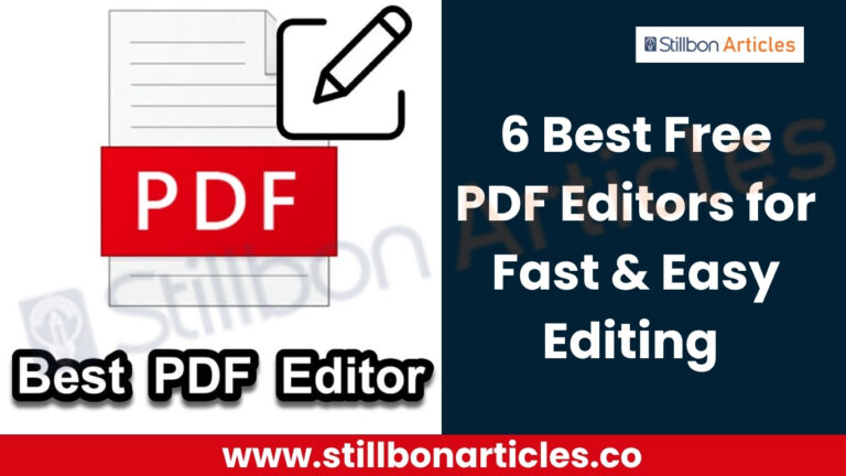 6 Best Free PDF Editors